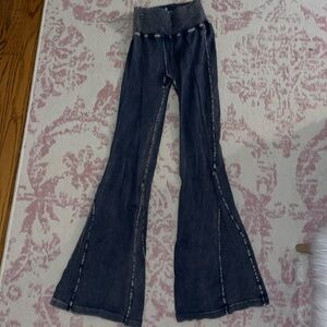 Free People Movement Blue Flare Yoga Pants